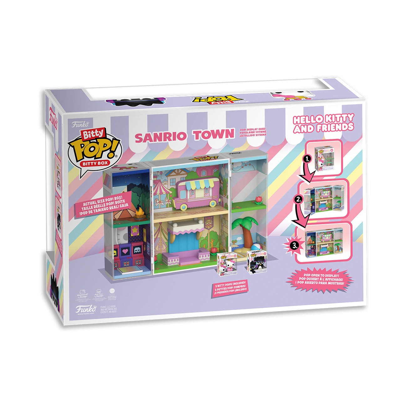 Productafbeelding Hello Kitty - Sanrio Town Funko Bitty Pop display met 2 figuren