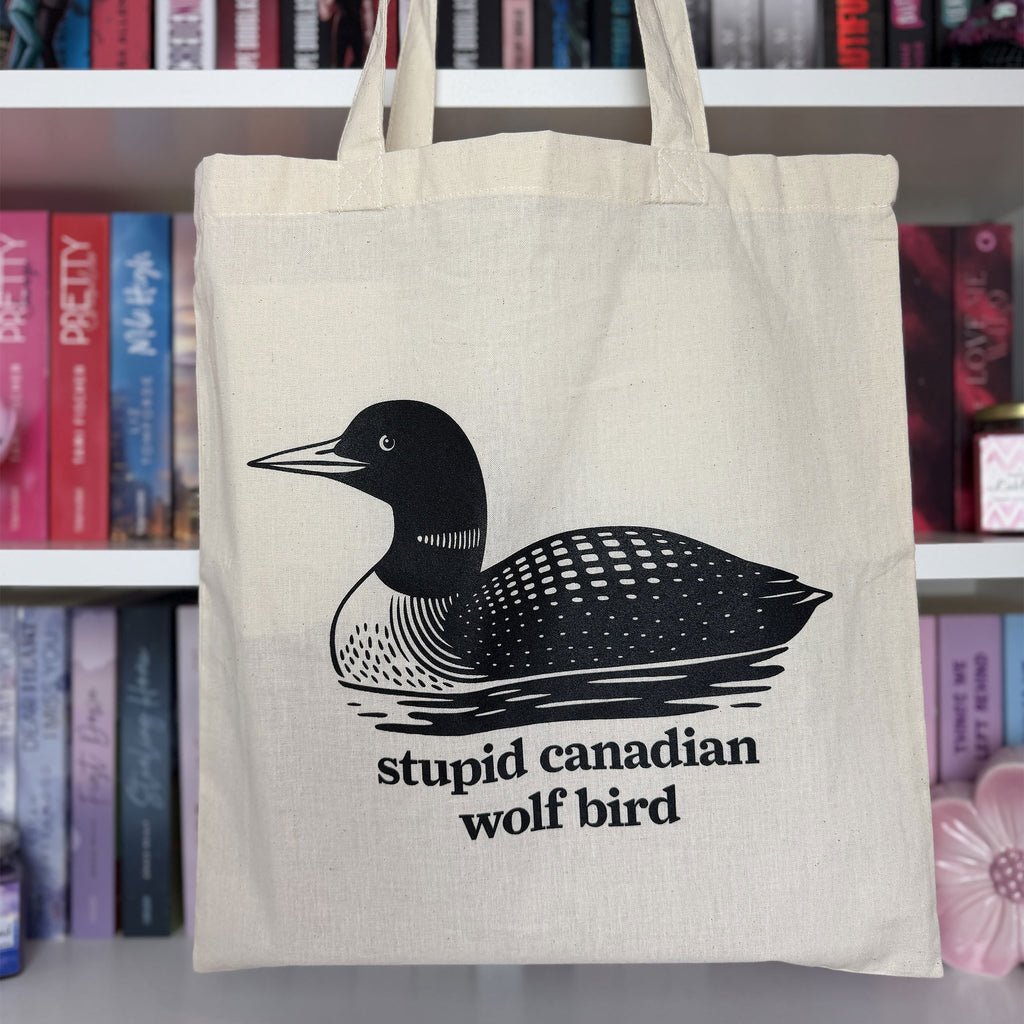 Productafbeelding Stupid Canadian Wolf Bird Jutetas voor Heated Rivalry-fans