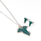 Productafbeelding In de Ban van de Ring - Bladbroche sieradenset in cadeauverpakking