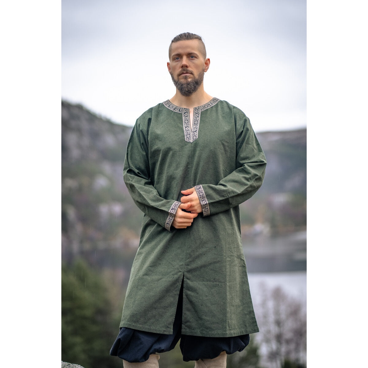 Productafbeelding Middeleeuwse vikingtunik Aegir groen