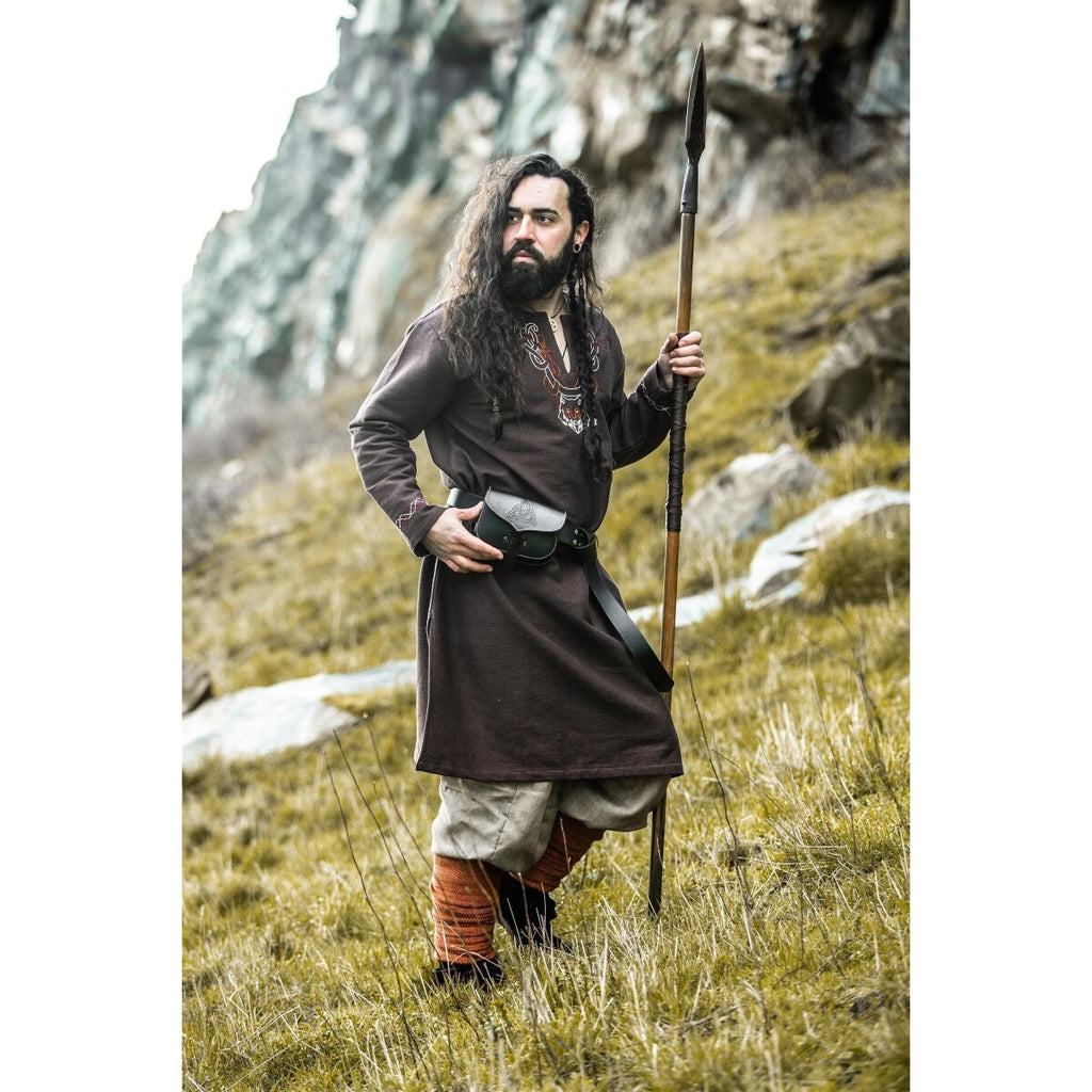 Productafbeelding Middeleeuwse Viking tuniek Freki bruin