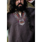 Productafbeelding Middeleeuwse Viking tuniek Freki bruin