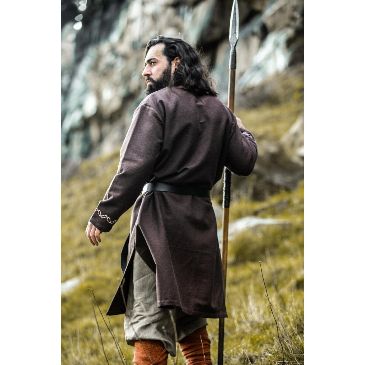 Productafbeelding Middeleeuwse Viking tuniek Freki bruin