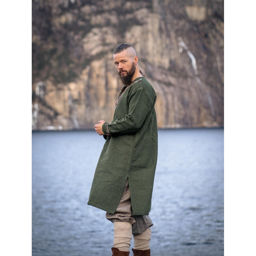 Productafbeelding Middeleeuwse Viking tuniek Snorri groen