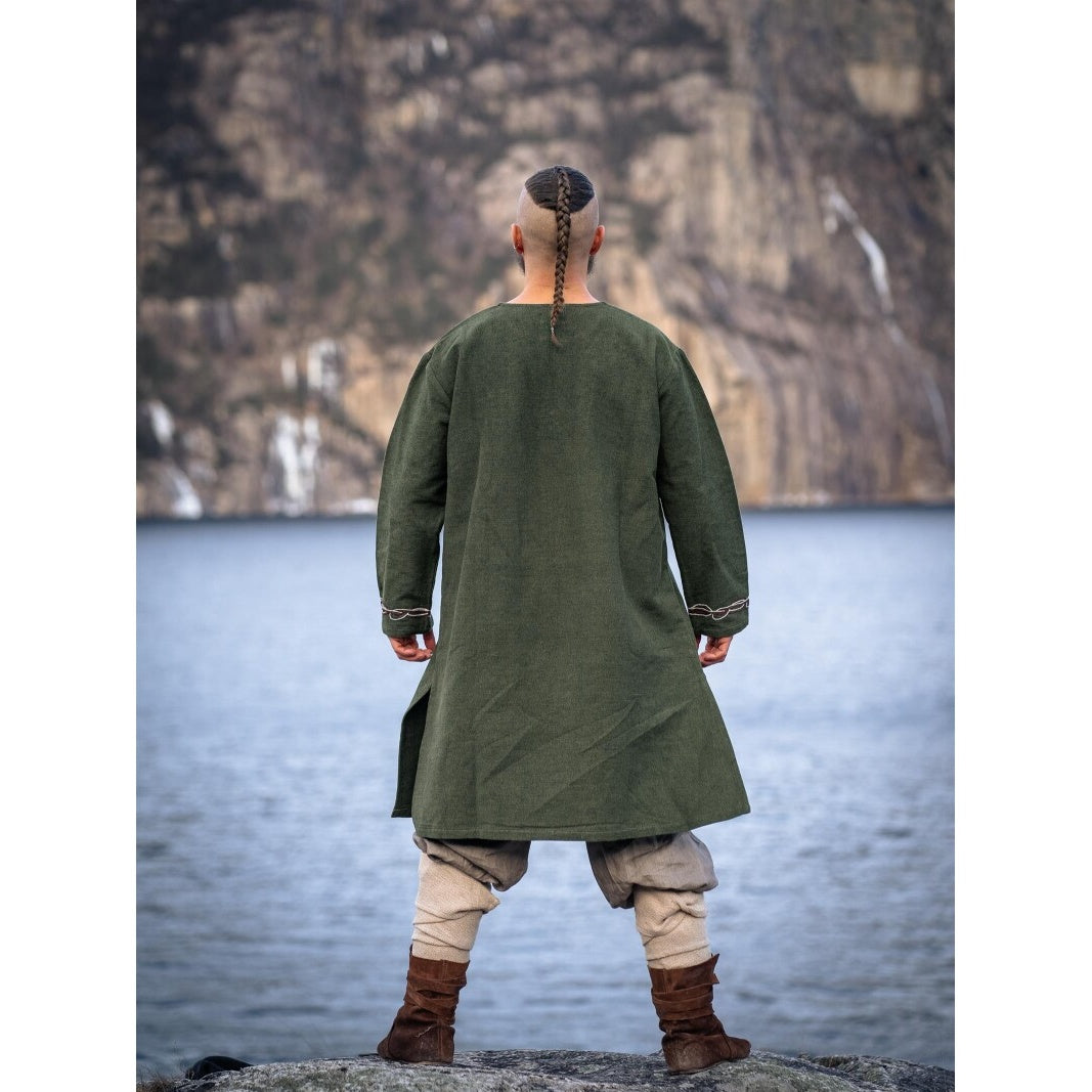 Productafbeelding Middeleeuwse Viking tuniek Snorri groen