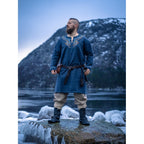 Productafbeelding Middeleeuwse Viking-tuniek Snorri grijsblauw