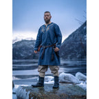 Productafbeelding Middeleeuwse Viking-tuniek Snorri grijsblauw
