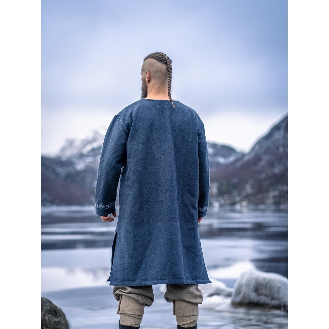 Productafbeelding Middeleeuwse Viking-tuniek Snorri grijsblauw