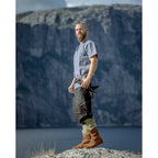 Productafbeelding Middeleeuwse Viking Tuniek Edmund Korte Mouw blauwgrijs