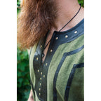 Productafbeelding Middeleeuwse Viking tuniek Rollo korte mouw groen