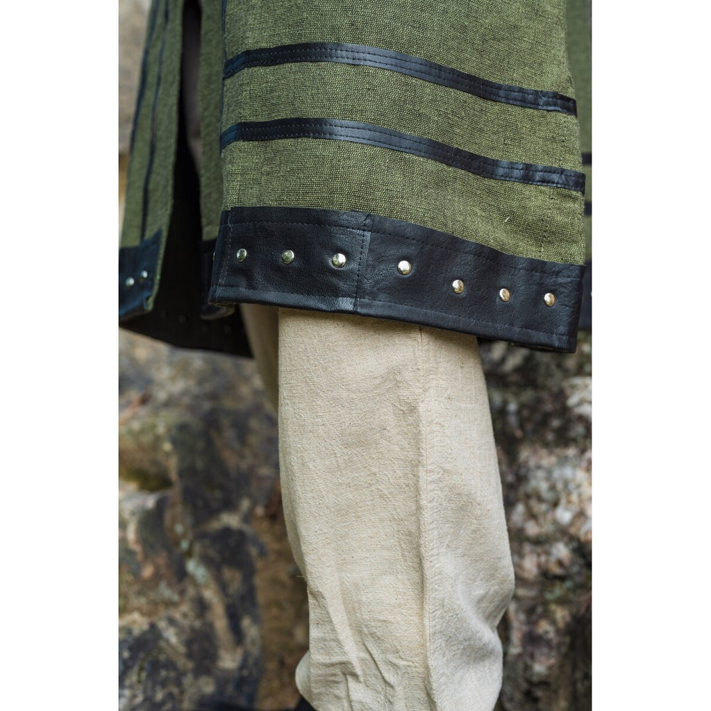 Productafbeelding Middeleeuwse Viking tuniek Rollo korte mouw groen