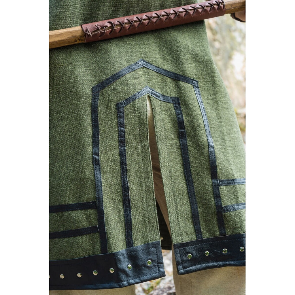 Productafbeelding Middeleeuwse Viking tuniek Rollo korte mouw groen