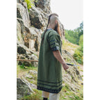 Productafbeelding Middeleeuwse Viking tuniek Rollo korte mouw groen
