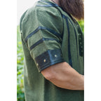 Productafbeelding Middeleeuwse Viking tuniek Rollo korte mouw groen