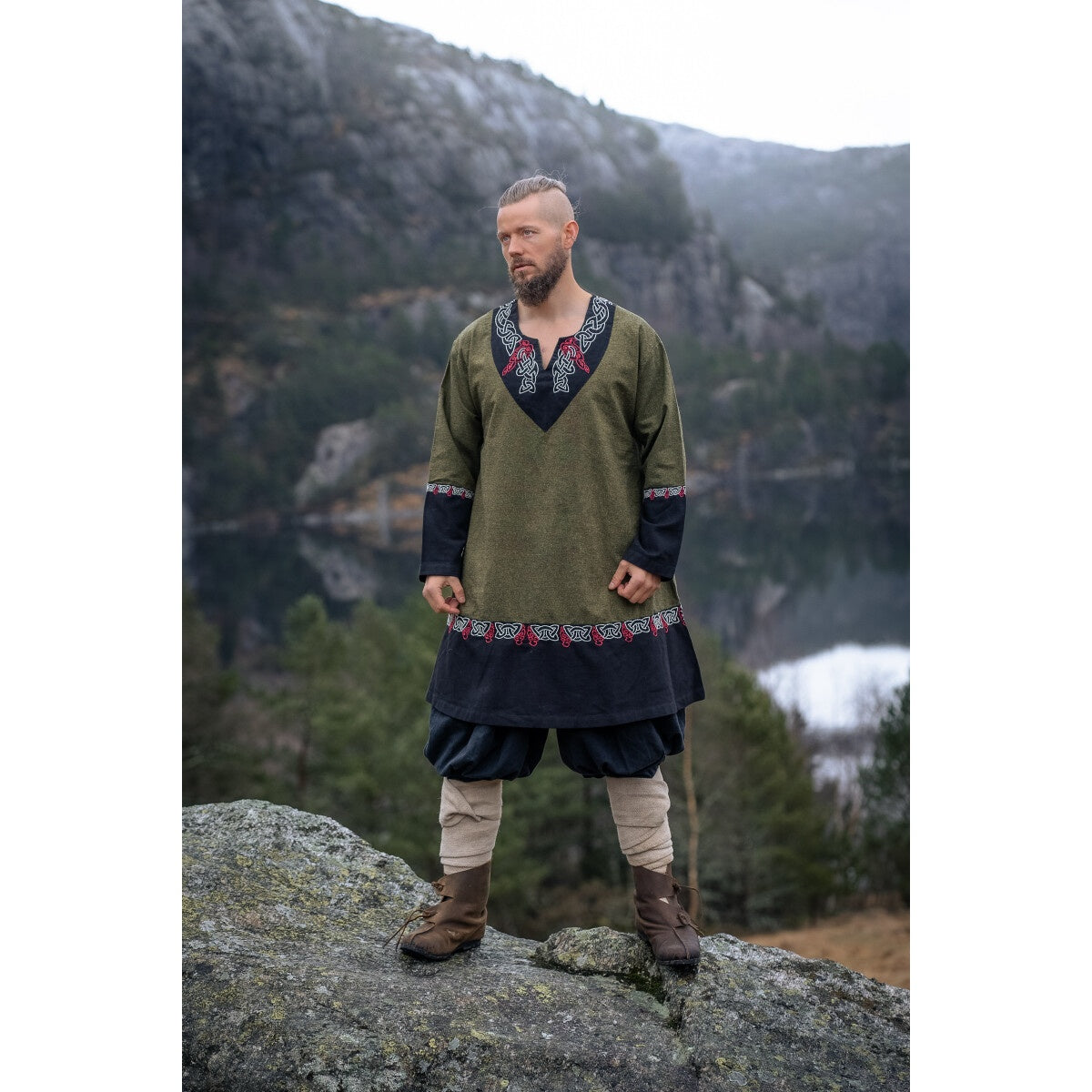 Productafbeelding Middeleeuwse Vikingen tuniek Freydis olijf