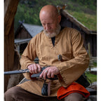 Productafbeelding Middeleeuwse Viking-tuniek Erwin honingbruin