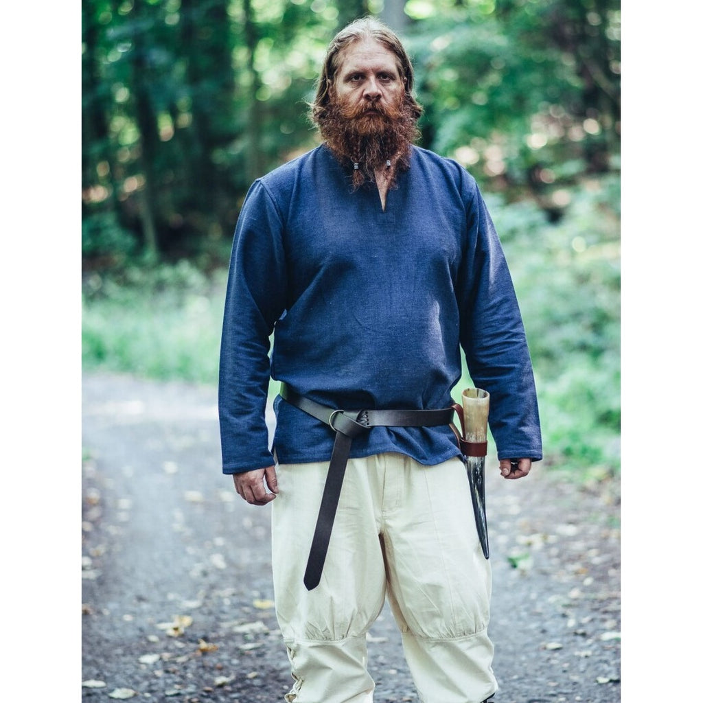 Productafbeelding Middeleeuwse Viking tuniek Ivar blauw