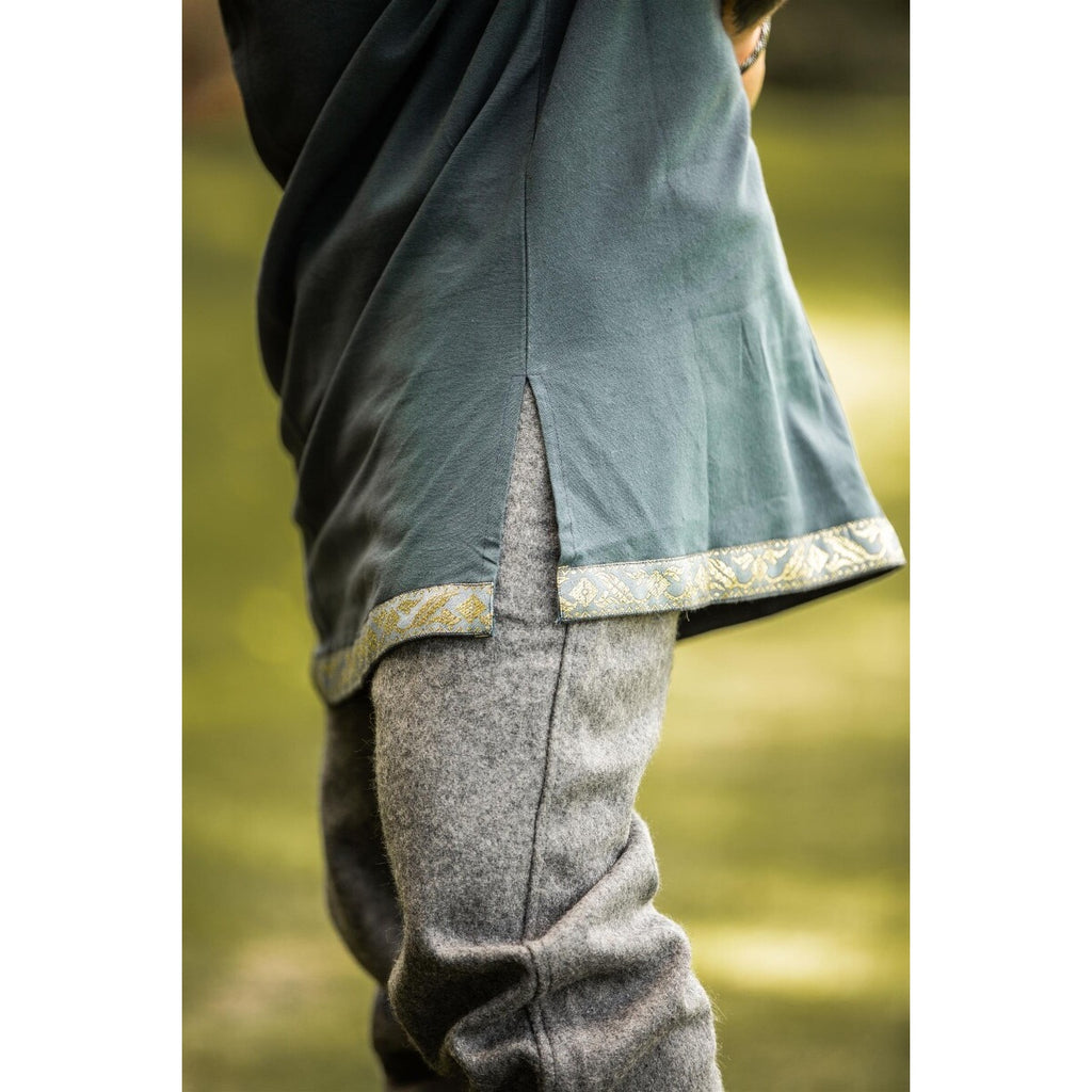 Productafbeelding Middeleeuwse kortemouw tuniek Njal blauw