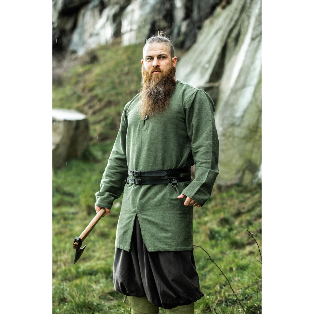 Productafbeelding Middeleeuwse Viking tuniek Balduin groen