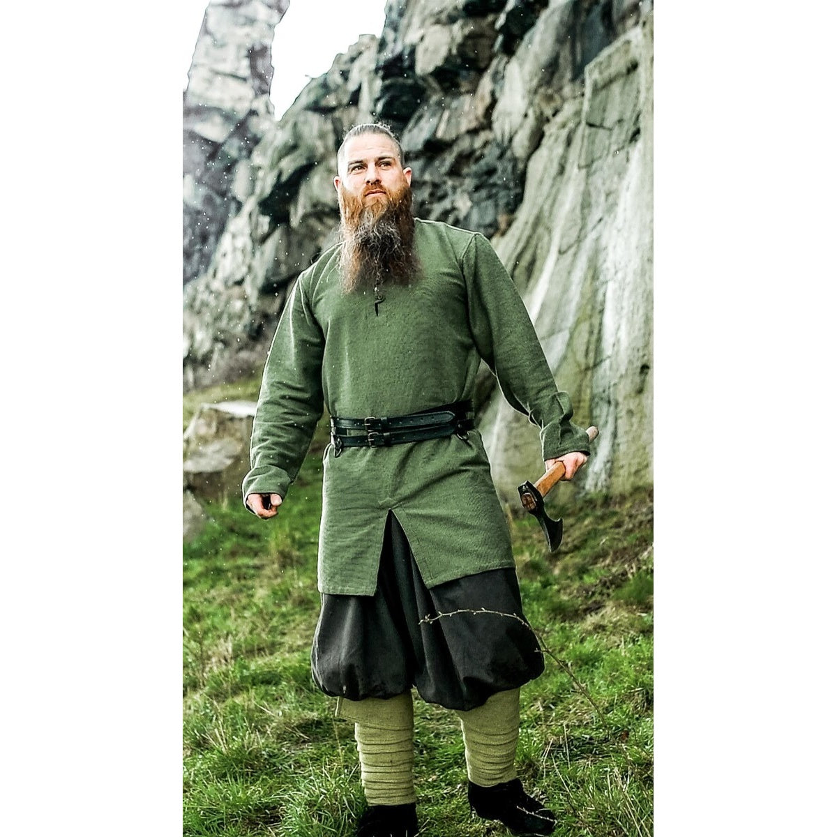 Productafbeelding Middeleeuwse Viking tuniek Balduin groen