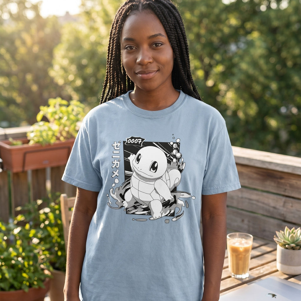 Productafbeelding Pokémon - Squirtle Katakana Vintage T-shirt
