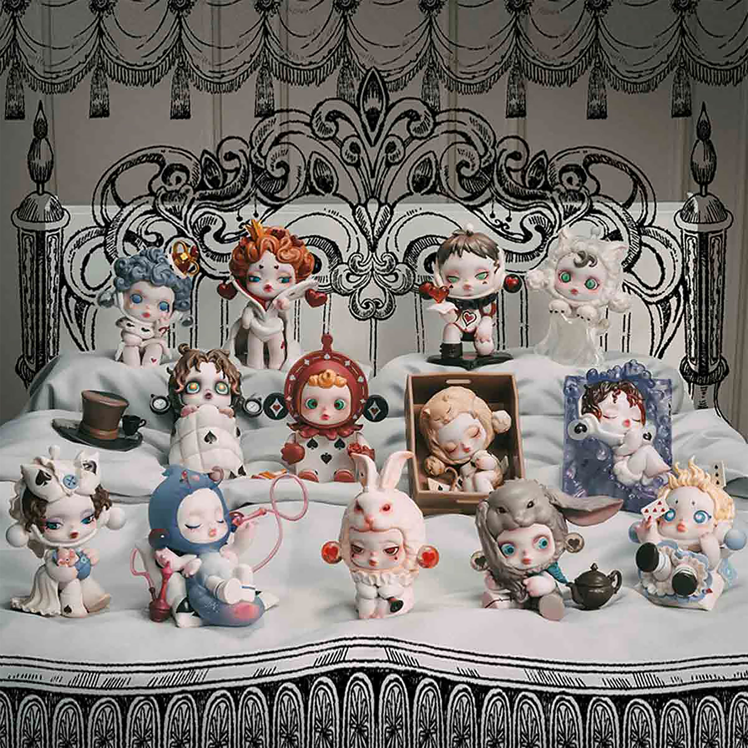その他 SKULLPANDA Everyday Wonderland POPMART Skullpanda - Everyday Wonderland Pop Mart Mystery Figuur Display