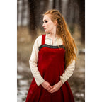 Productafbeelding Middeleeuwse Viking overjurk Alena rood