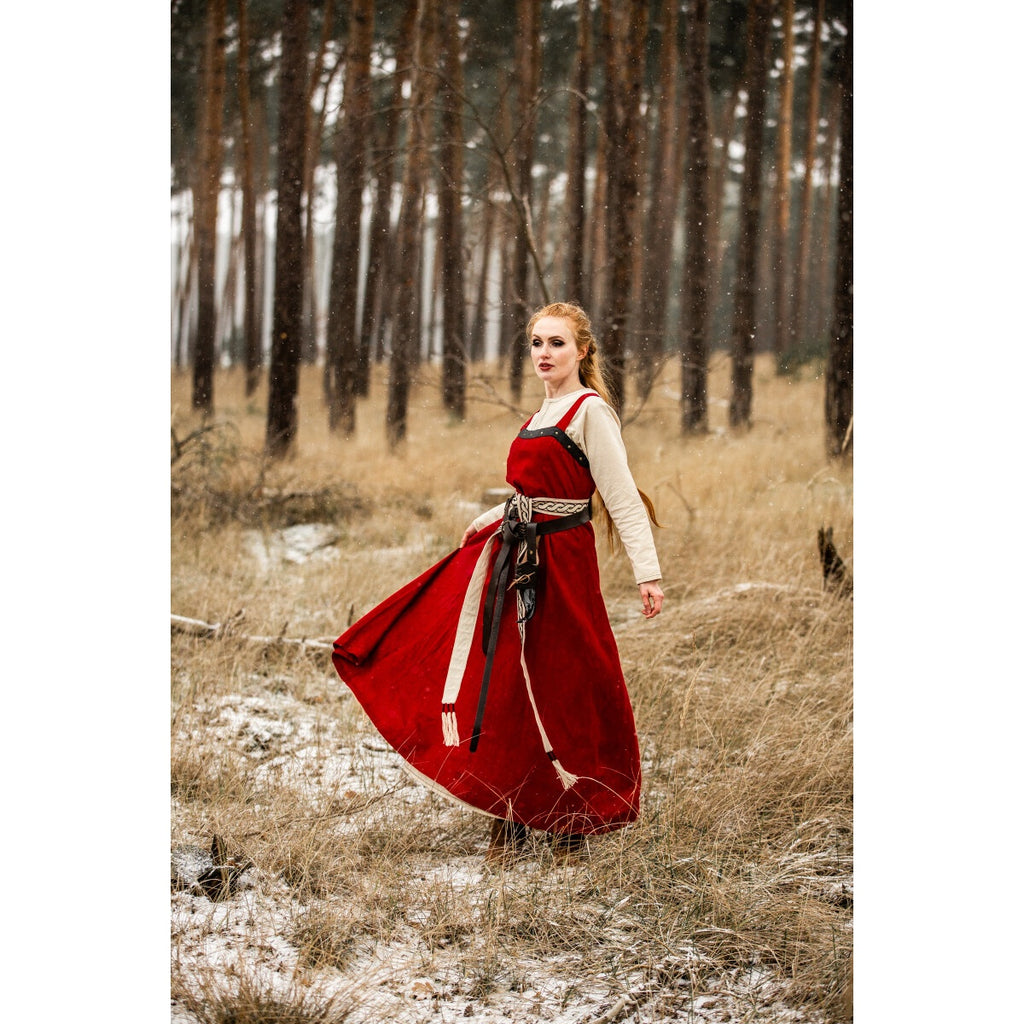 Productafbeelding Middeleeuwse Viking overjurk Alena rood