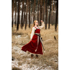 Productafbeelding Middeleeuwse Viking overjurk Alena rood