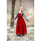 Productafbeelding Middeleeuwse Viking overjurk Alena rood