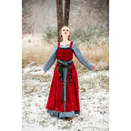 Productafbeelding Middeleeuwse Viking overjurk Alena rood