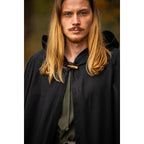 Productafbeelding Middeleeuwse mantel Johannes zwart