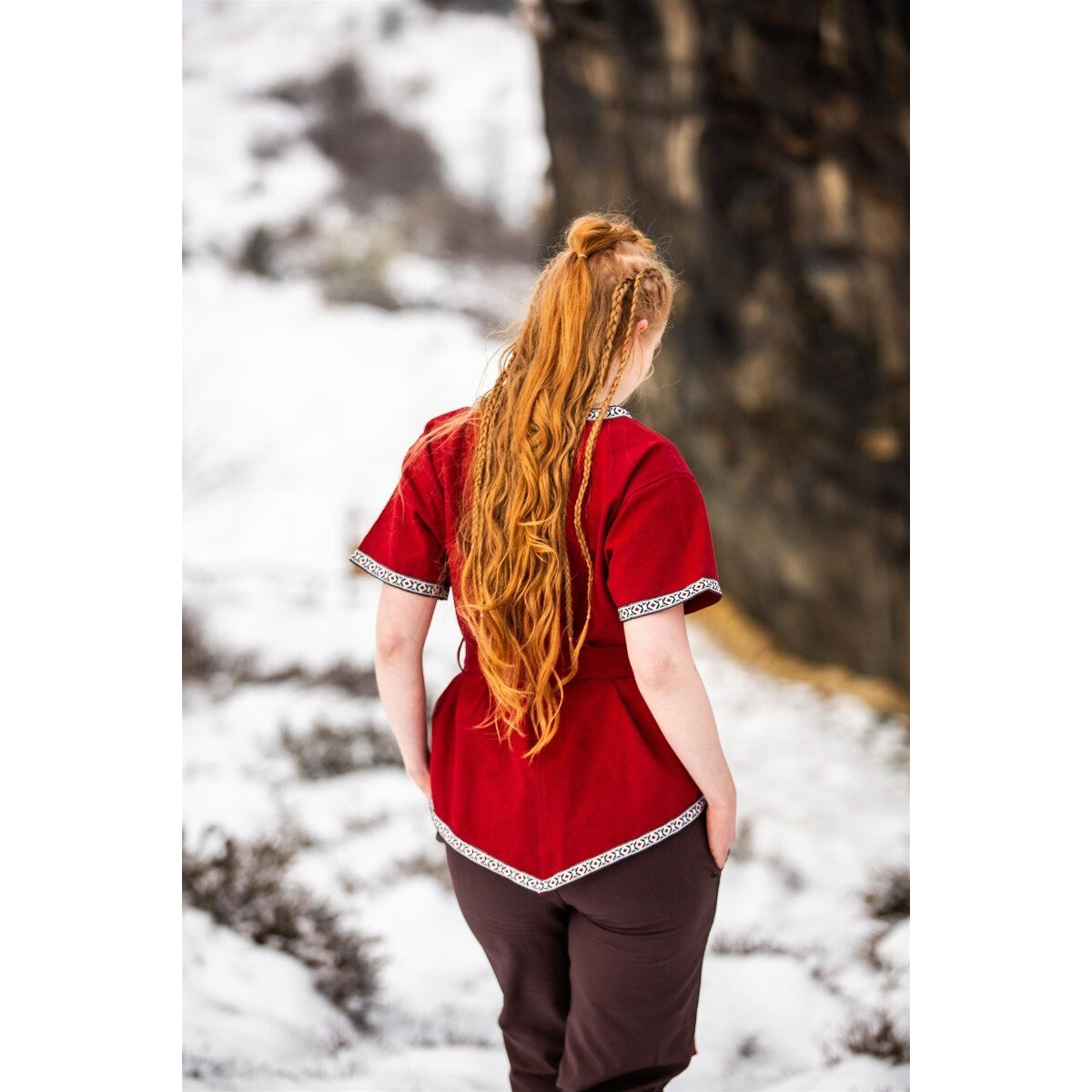 Productafbeelding Middeleeuwse vikingtunika Matilda rood