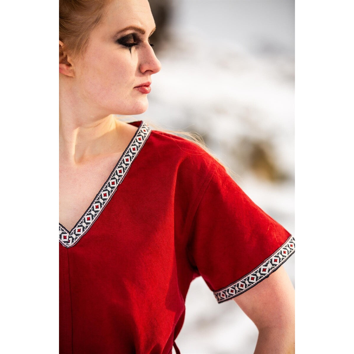 Productafbeelding Middeleeuwse vikingtunika Matilda rood