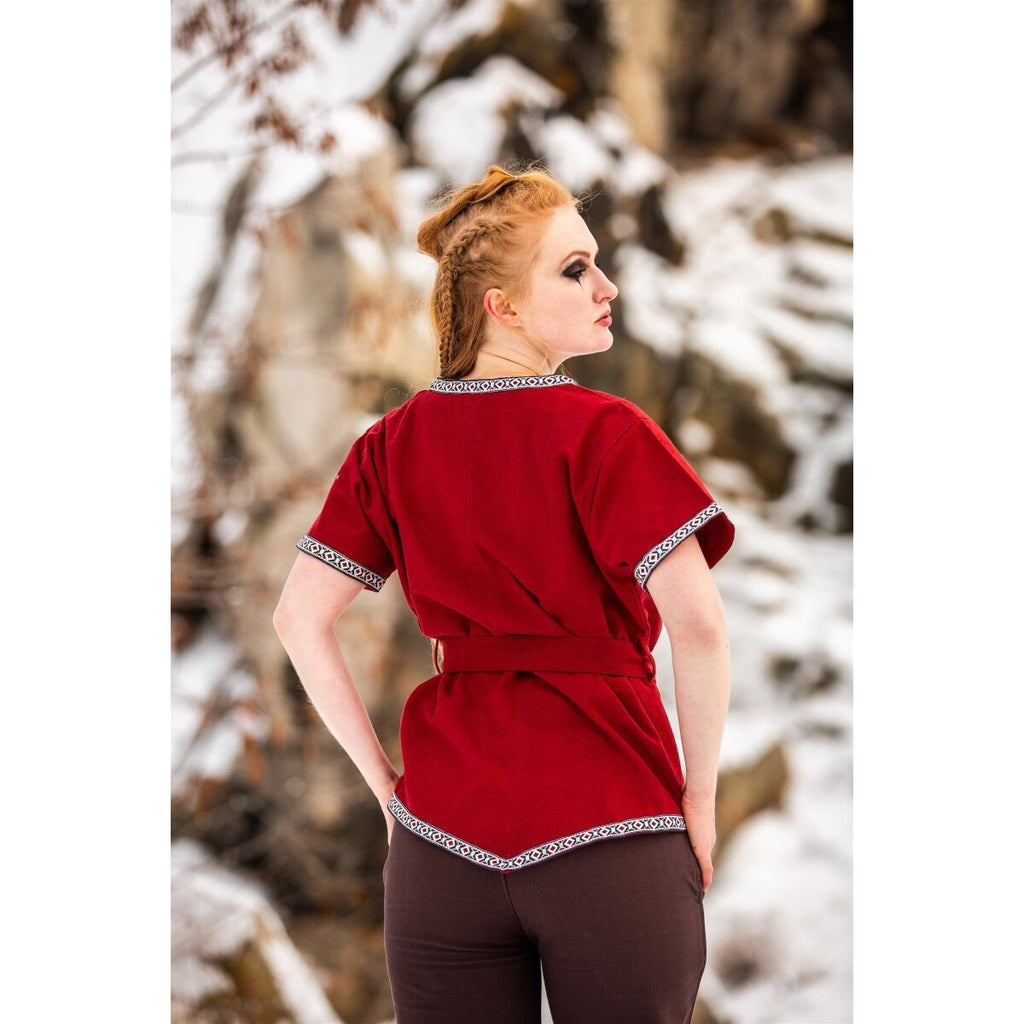 Productafbeelding Middeleeuwse vikingtunika Matilda rood