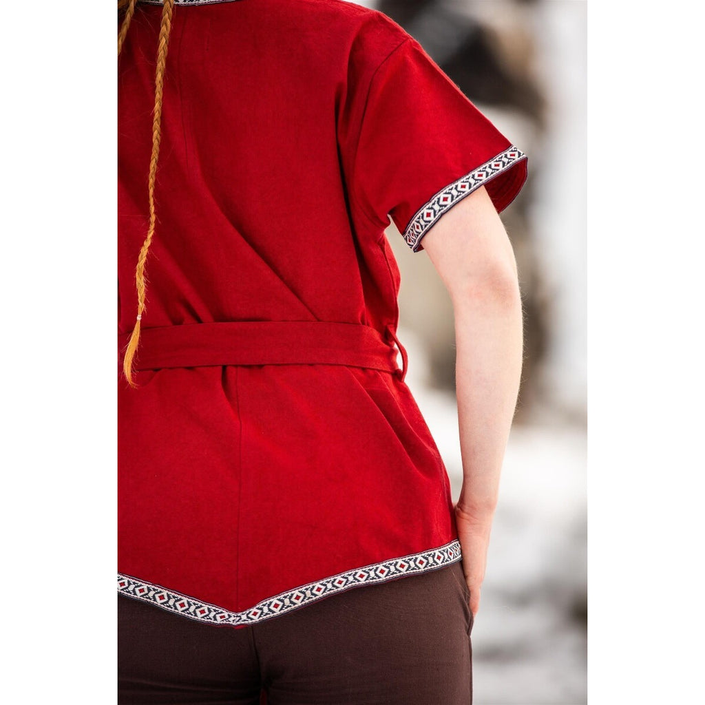 Productafbeelding Middeleeuwse vikingtunika Matilda rood