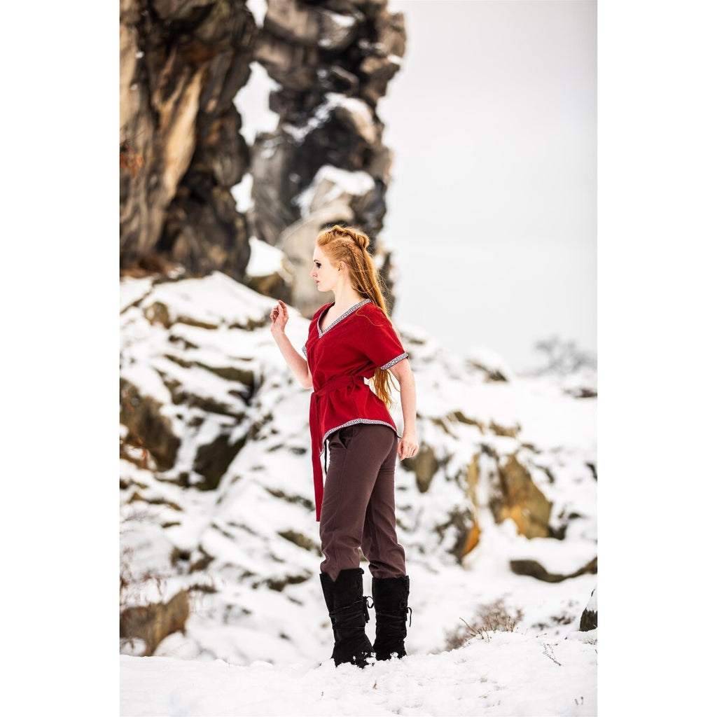 Productafbeelding Middeleeuwse vikingtunika Matilda rood