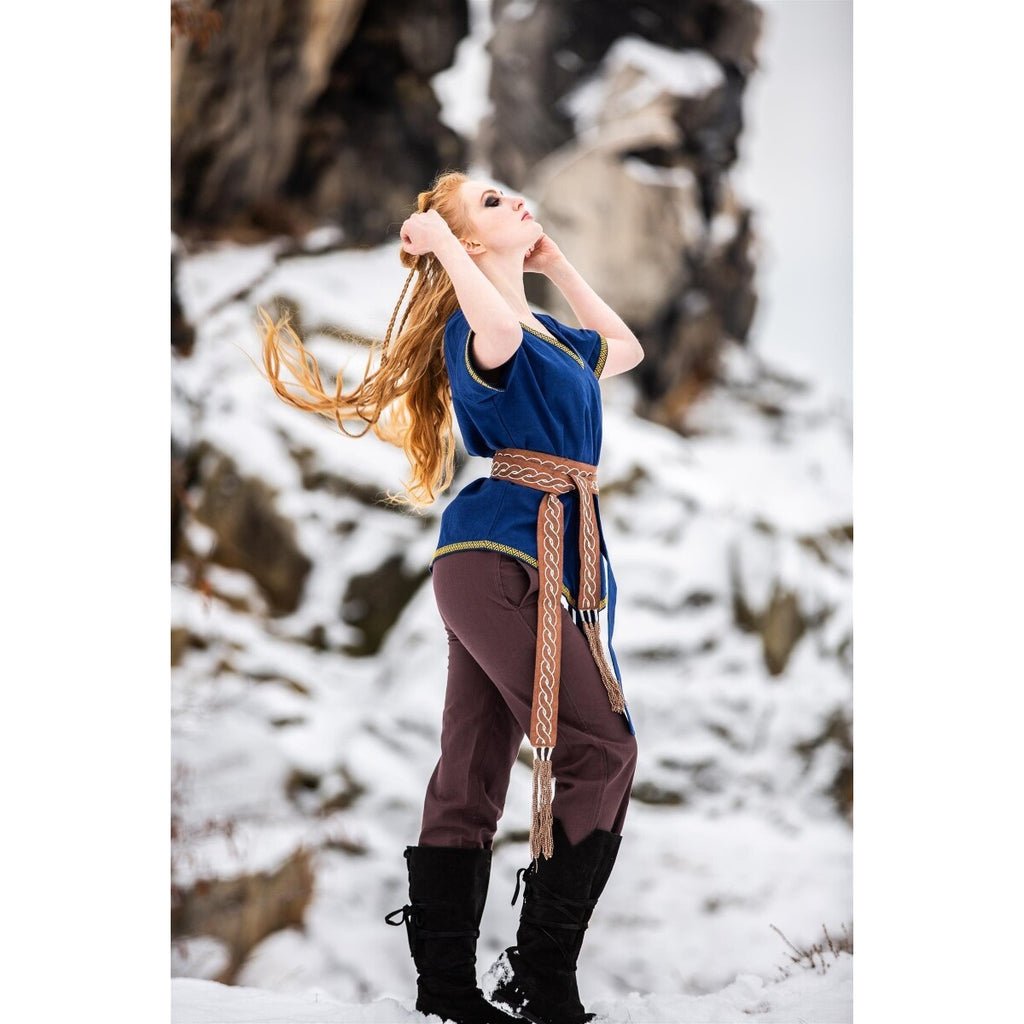 Productafbeelding Middeleeuwse Viking tuniek Matilda blauw