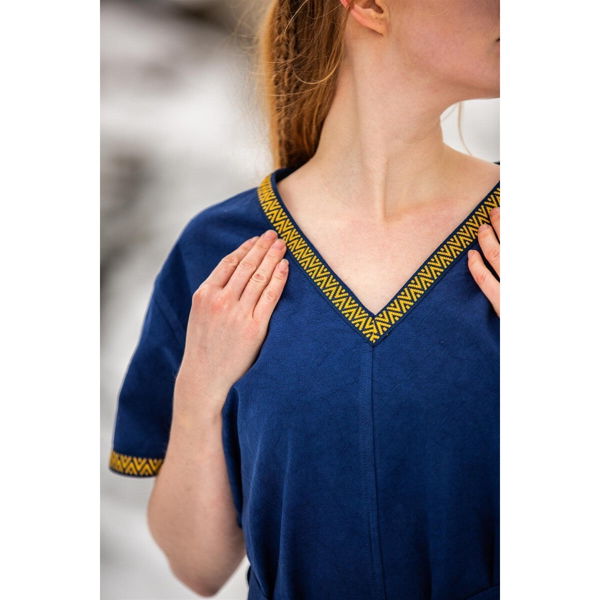 Productafbeelding Middeleeuwse Viking tuniek Matilda blauw