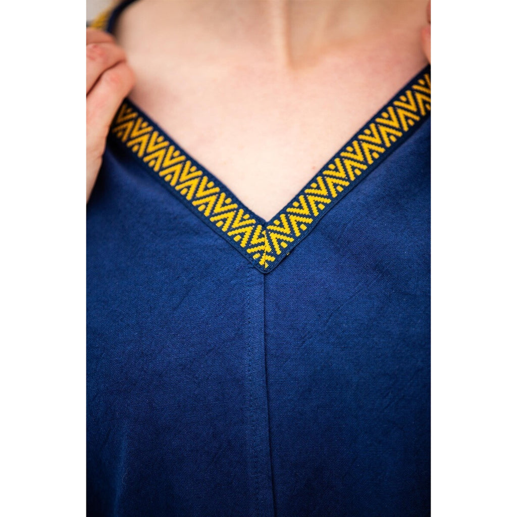 Productafbeelding Middeleeuwse Viking tuniek Matilda blauw
