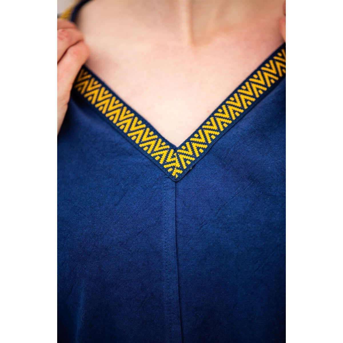 Productafbeelding Middeleeuwse Viking tuniek Matilda blauw