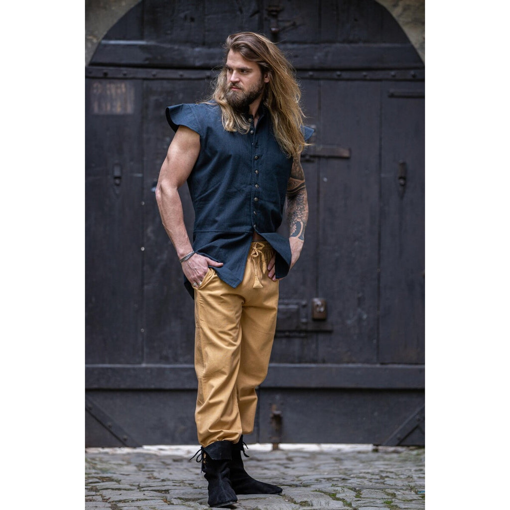 Productafbeelding Middeleeuws klassiek wambuis Charles blauw