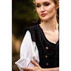 Productafbeelding Middeleeuws uniformvest Adaliz zwart