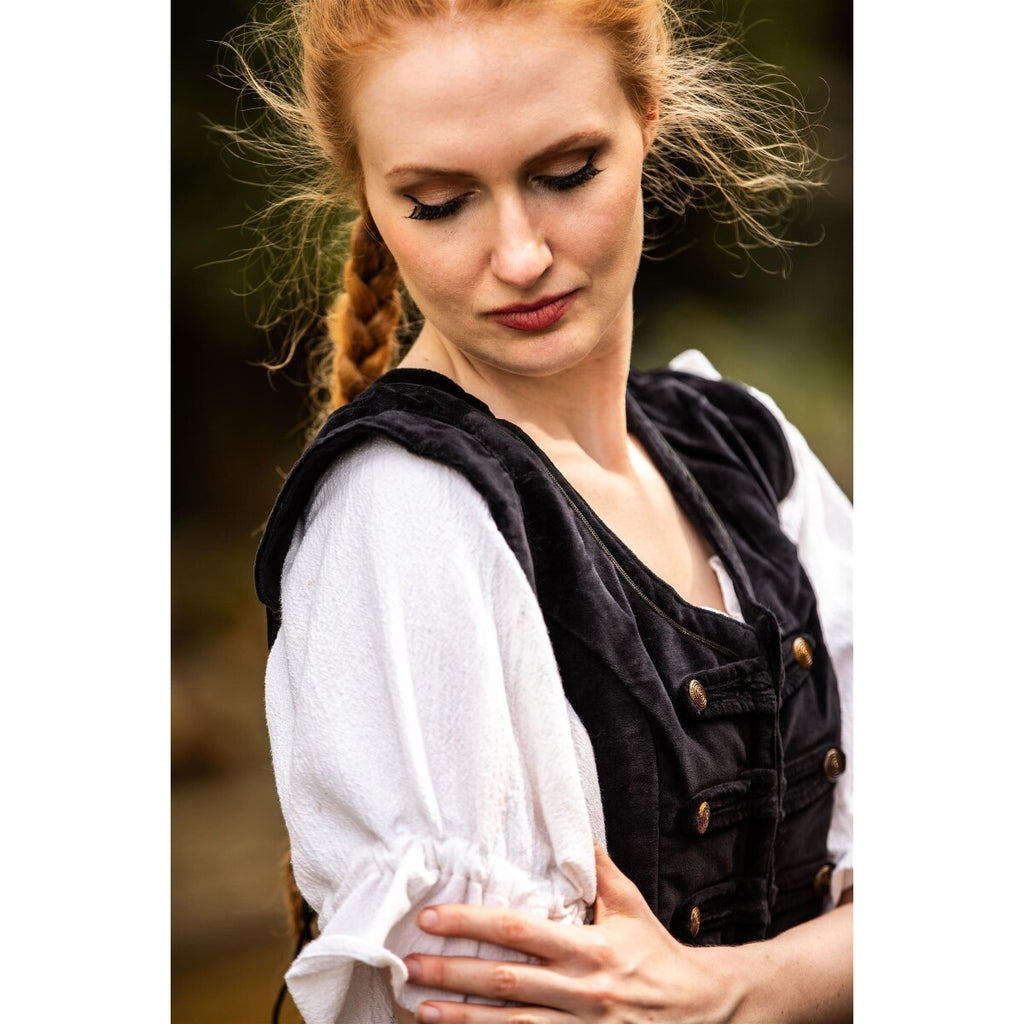 Productafbeelding Middeleeuws uniformvest Adaliz zwart