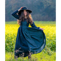 Productafbeelding Middeleeuwse jurk Medusa zwart-blauw