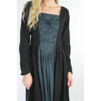 Productafbeelding Middeleeuwse jurk Medusa zwart-blauw