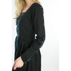 Productafbeelding Middeleeuwse jurk Medusa zwart-blauw