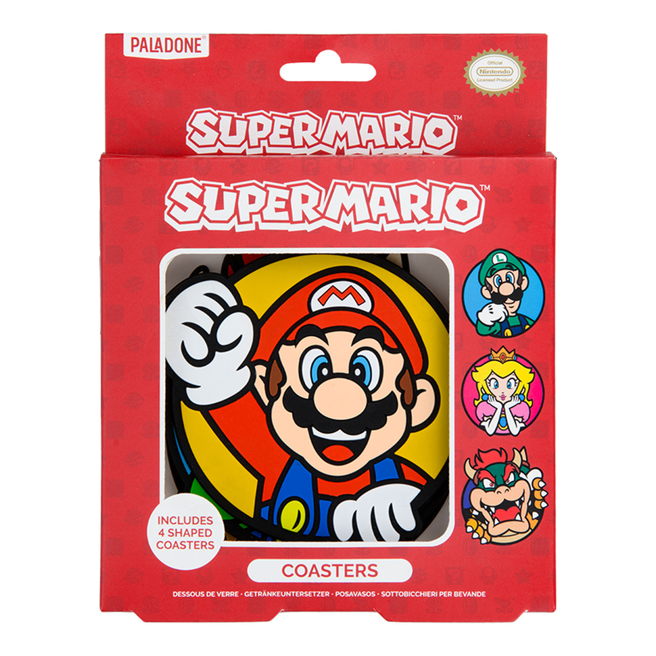 Productafbeelding Super Mario - Characters Onderzetters Set van 4