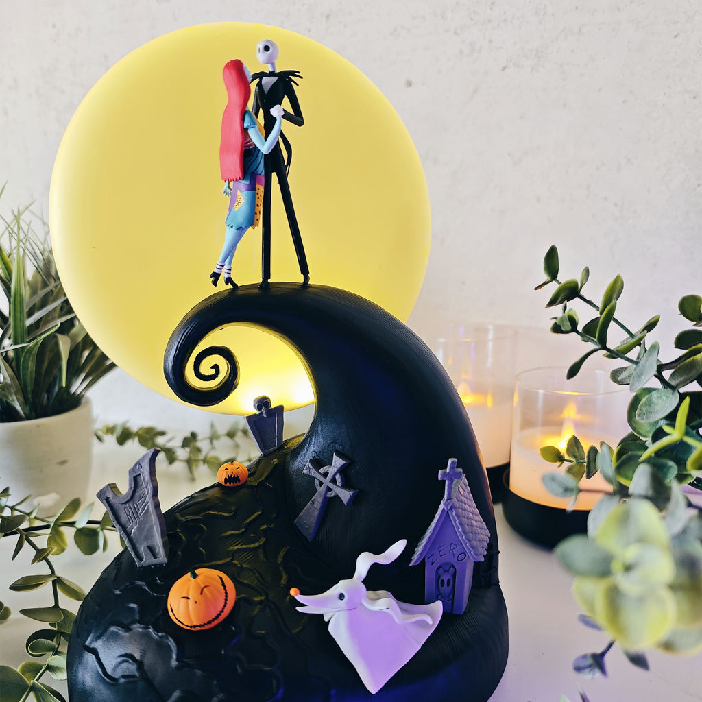 Productafbeelding The Nightmare Before Christmas - Jack en Sally diorama tafellamp