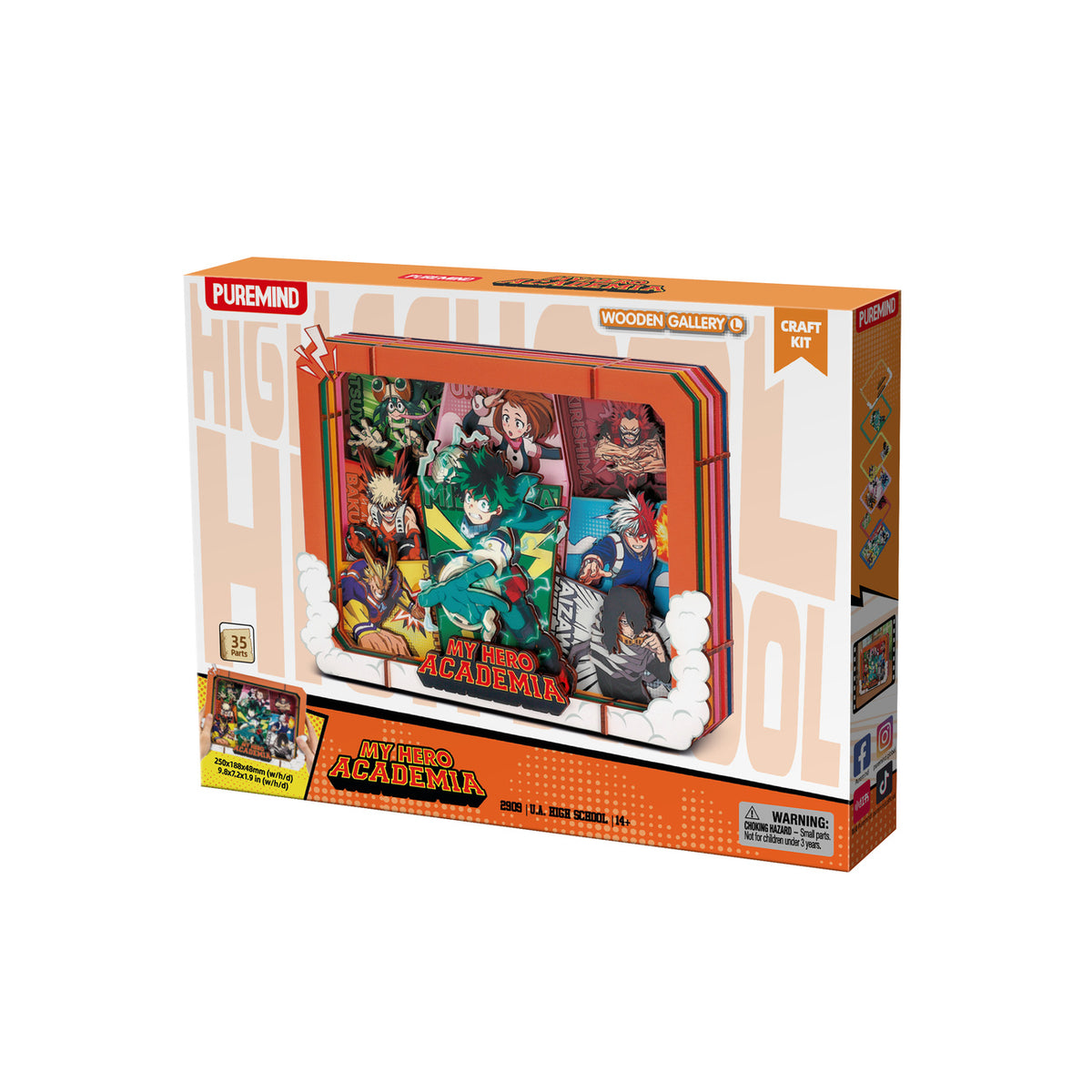 Productafbeelding My Hero Academia - High School houten galerij fotolijst